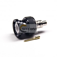 BNC Antenna Connector Straight Male Solder Type with Black Electrophoresis BNC Antenna Connector Straight Male Solder Type with Black Electrophoresis