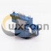 D sub Staking Blue Female Degree Elevated Though Hole for PCB Mount D sub Staking Blue Female Degree Elevated Though Hole for PCB Mount