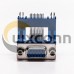 D sub Staking Blue Female Degree Elevated Though Hole for PCB Mount D sub Staking Blue Female Degree Elevated Though Hole for PCB Mount