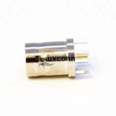 Right Angled Female HD BNC Connector for PCB with Through Hole Connector Right Angled Female HD BNC Connector for PCB with Through Hole Connector