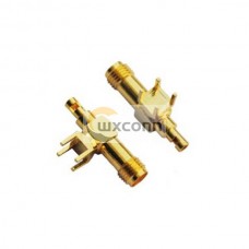 SMA Connector Coaxial Angled Female for PCB Mount SMA Connector Coaxial Angled Female for PCB Mount