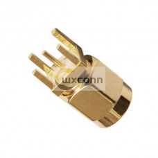 SMA Connector Gold Plated Straight Male for PCB SMA Connector Gold Plated Straight Male for PCB