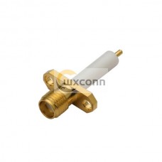 SMA Straight Coaxial 2 Hole Flange Female Connector with Extended PTFE SMA Straight Coaxial 2 Hole Flange Female Connector with Extended PTFE
