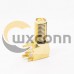 SMA Connector Bulkhead R/A Female Through Hole for PCB Gold Plated SMA Connector Bulkhead R/A Female Through Hole for PCB Gold Plated