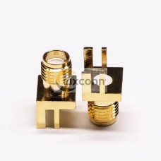 SMA Female Straight 180 Degree Plate Edge Mount for PCB Mount SMA Female Straight 180 Degree Plate Edge Mount for PCB Mount