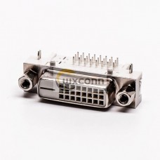 DVI 24+1 DVI D Connector Female White Though Hole for PCB Mount Harpoon DVI 24+1 DVI D Connector Female White Though Hole for PCB Mount Harpoon