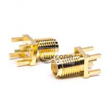 Bulkhead SMA Connector Female Straight Through Hole for PCB Mount Bulkhead SMA Connector Female Straight Through Hole for PCB Mount