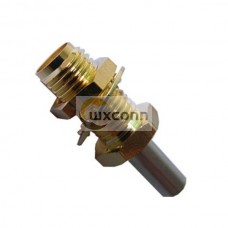 SMA Connector Crimp Straight Female Connector Panel Mount for RG6 Cable SMA Connector Crimp Straight Female Connector Panel Mount for RG6 Cable