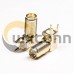 SMA Connector Right Angled Through Hole Gold Plating Panel Mount