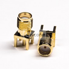 SMA DIP Connector Straight Female Panel Mount PCB Mount 50 Ohm SMA DIP Connector Straight Female Panel Mount PCB Mount 50 Ohm