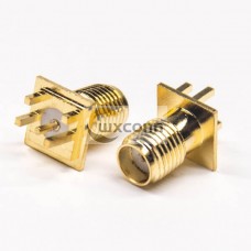 Edge Mount SMA Connector 180 degree Female 50Ohm Panel Mount Edge Mount SMA Connector 180 degree Female 50Ohm Panel Mount