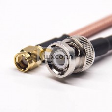RF Cable Aassembly SMA to BNC Coaxial Cable SMA Straight Male RP to BNC Straight Male with RG142 RF Cable Aassembly SMA to BNC Coaxial Cable SMA Straight Male RP to BNC Straight Male with RG142