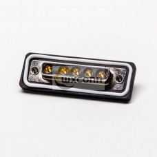 DB IP67 Female Straight 5w5 Machined Connextor for Cable Solder Type