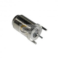 F Type Straight Connector RF Coaxial Bulkhead Female for PCB F Type Straight Connector RF Coaxial Bulkhead Female for PCB