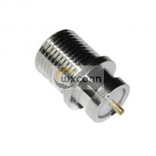 F Connector Female Straight Bulkhead Coax for Panel Mount