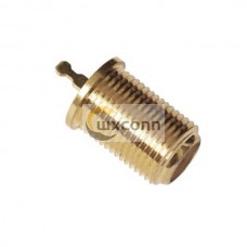 F Type Connector Female Gold Plated Straight for Panle Mount F Type Connector Female Gold Plated Straight for Panle Mount