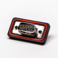 D sub 9 Pin Connector Waterproof Male Straight Cable Connector D sub 9 Pin Connector Waterproof Male Straight Cable Connector