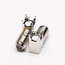 F Connector Bulkhead Female Right Angled for PCB Mount F Connector Bulkhead Female Right Angled for PCB Mount