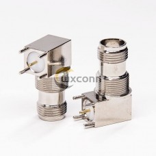 TNC Connector PCB Mount Right Angled Bulkhead Female TNC Connector PCB Mount Right Angled Bulkhead Female