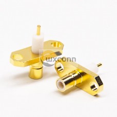 SMB Female Connectors Straight 2 Hole Flange Solder Type for Cable SMB Female Connectors Straight 2 Hole Flange Solder Type for Cable