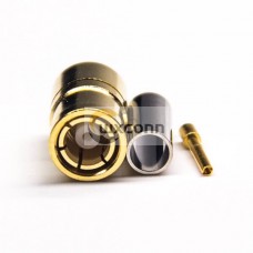 SMB Male Straight Connector Crimp Type for Coaxial Gold Plating SMB Male Straight Connector Crimp Type for Coaxial Gold Plating
