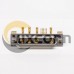 D SUB Staking Female Power 9W4 R/A Solder Type For PCB Mount