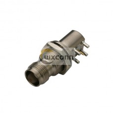 TNC Connectors Bulkhead Angled  Female Through Hole for PCB Mount