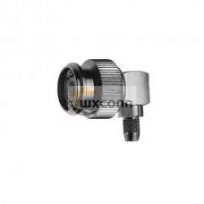 TNC Connector Crimp Male Right Angle 50Ω Cable Mount Termination for RG142 B/U TNC Connector Crimp Male Right Angle 50Ω Cable Mount Termination for RG142 B/U