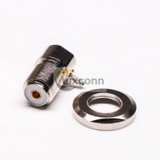UHF Female Bulkhead Connector R/A for Front Panel Mount UHF Female Bulkhead Connector R/A for Front Panel Mount