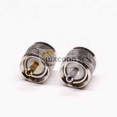 UHF Male Connector Straight Gold Plated Crimp Type for Cable UHF Male Connector Straight Gold Plated Crimp Type for Cable