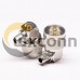 UHF Male Connector 90° Gold Plated Crimp Type for Cable UHF Male Connector 90° Gold Plated Crimp Type for Cable