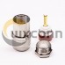 UHF Male Connector 180 Degree for Cable Coaxial with Clamp Type UHF Male Connector 180 Degree for Cable Coaxial with Clamp Type