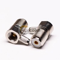 UHF Jack Front Bulkhead Connector R/A Crimp Type for Cable UHF Jack Front Bulkhead Connector R/A Crimp Type for Cable