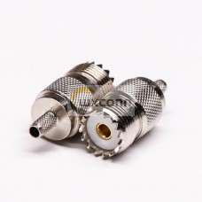 UHF Crimp Connectors Female Crimp Type with Knurl for Cable