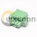 Spring Pluggable PCB Connectors Through Hole Straight Green Connector