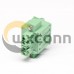 Spring Pluggable PCB Connectors Through Hole Straight Green Connector