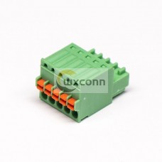 Spring Cage Pluggable Terminal Block Straight Green Crimp,Cable Connector Spring Cage Pluggable Terminal Block Straight Green Crimp,Cable Connector