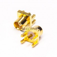 MCX PCB Mount Female Connector 180 Degree Margin Surface Mounting MCX PCB Mount Female Connector 180 Degree Margin Surface Mounting