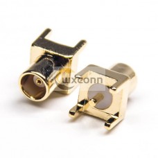 MCX Female Connector Straight Through Hole for PCB Mount