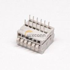 Connector Terminal Block Grey PCB spring terminal blocks 12pin Angled Connector Connector Terminal Block Grey PCB spring terminal blocks 12pin Angled Connector