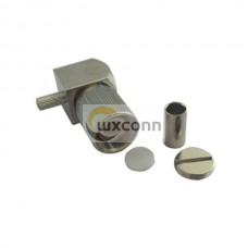 DIN1.6/5.6 Connector Crimp Type Plug Right Angled for RG316
