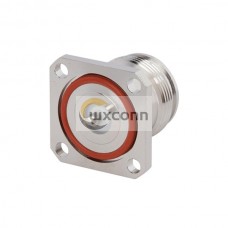 4.3/10 Connector Female Straight 4 Hole Flange Receptacle Solder Cup 4.3/10 Connector Female Straight 4 Hole Flange Receptacle Solder Cup