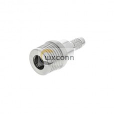 QMA Connector 50Ω Cable Mount Plug Crimp Solder Termination for RG142 B/U QMA Connector 50Ω Cable Mount Plug Crimp Solder Termination for RG142 B/U