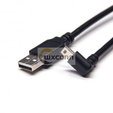 Right Angle Mini USB Extension Cable 1M to Type A Male Charge Cable Right Angle Mini USB Extension Cable 1M to Type A Male Charge Cable