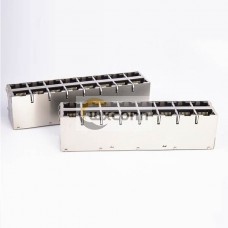 Shielded RJ45 Connector Jack 2x8 16-Port for Gigabit PoE+ With LEDs Shielded RJ45 Connector Jack 2x8 16-Port for Gigabit PoE+ With LEDs