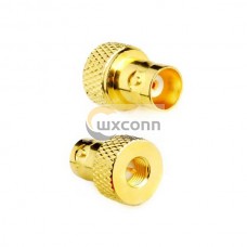 RF coaxial coax adapter SMA male to BNC female goldplated