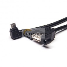 Micro USB Right Angle Male to USB A Straight Female OTG Micro USB Right Angle Male to USB A Straight Female OTG