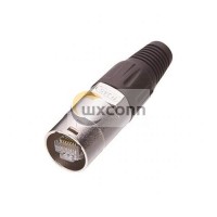 Male RJ45 Waterproof Network Connector to DC for Ethernet Cable