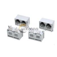 2pcs RJ11 Female Connector 6P6C 1*2 Ports 90Degree Grey Network Interface RJ45 Socket without Led 2pcs RJ11 Female Connector 6P6C 1*2 Ports 90Degree Grey Network Interface RJ45 Socket without Led