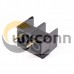 2 Position Barrier Terminal Block PCB Mount Straight Black
